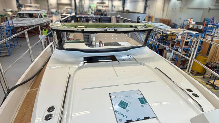 Inside the Build: HMY's Next In-Stock Nimbus 495 Flybridge Takes Shape 
